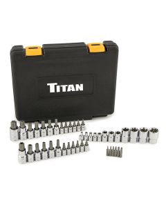 TIT54137 image(0) - TITAN 43-PC MASTER STAR BIT SOCKET SET