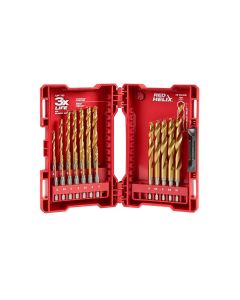 MLW48-89-4860 image(1) - Milwaukee Tool SHOCKWAVE Impact Duty RED HELIX Titanium Metric Drill Bit  Set &hyphen; 19PC