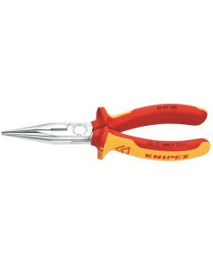 KNIPEX Insulated Plier Cutter; Half-round Nose; Steel; 160mm; 1kVAC