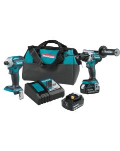 MAKXT288T image(0) - Makita 18V LXT&reg; Lithium&hyphen;Ion Brushless Cordless 2&hyphen;Pc. Combo Kit (5.0Ah)