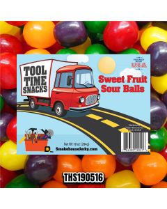 THS784300-190516 image(0) - Smokehouse Jerky Sweet Fruit Sour Balls 10 Ounce