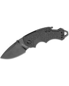 KER8700BLK image(0) - Kershaw Shuffle Multifunction Manual Open Inset Liner Lock Drop Point Blade EDC Folding Pocket Knife with Black-oxide Coating- Black