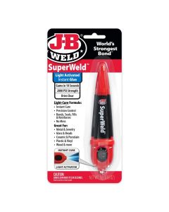 JBW33301 image(0) - J B Weld J-B Weld 33301 SuperWeld Light-Activated Instant Glue - 5 g