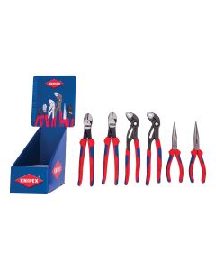 KNP9K0080120US image(0) - KNIPEX 6PC 2EA 8" Needle/10" Cutter/10" Cobra Comfort Grip Display