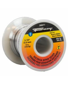 FOR38071 image(0) - Forney Industries Solder, Electrical Repair, Rosin Core, 3/32 in, 8 Ounce