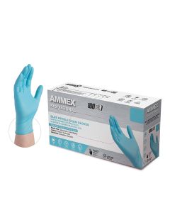 Ammex Corporation Nitrile PF Exam Gloves S