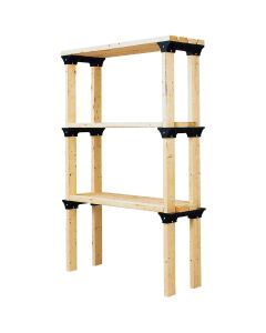 2 x 4 Basics SHELF LINK 6-PK, BLACK