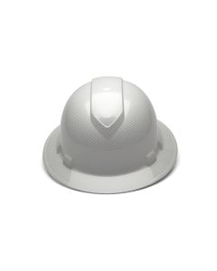 PYRHP54116 image(0) - Pyramex Ridgeline Hard Hat -Matte White Graphite Pattern - Ridgeline Cap Style 4Pt Ratchet Susp