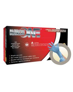 MFXNO123S image(0) - Microflex NITRON ONE LIGH POWDER NITRILE GLOVES SMALL