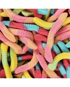 THS619793187081 image(0) - Smokehouse Jerky Gummy Sour Neon Worms 10 oz