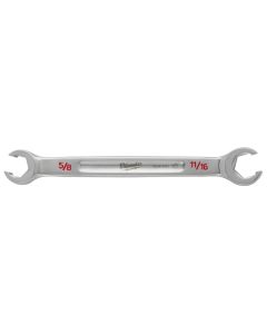 MLW45-96-8303 image(2) - Milwaukee Tool 5/8" X 11/16" Double End Flare Nut Wrench