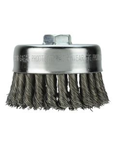 MLW48-52-1350 image(1) - Milwaukee Tool 4" Knot Wire Cup Brush - Carbon Steel