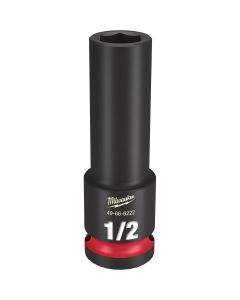 MLW49-66-6222 image(0) - Milwaukee Tool SHOCKWAVE Impact Duty  1/2"Drive 1/2" Deep 6 Point Socket