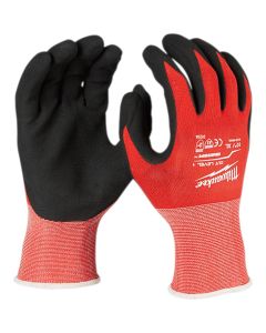 MLW48-22-8903 image(1) - Milwaukee Tool X-Large Red Nitrile Level 1 Cut Resistant Dipped Work Gloves