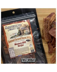 THS602822-749947 image(0) - Smokehouse Jerky Western BBQ Bacon Jerky 2  Ounce - Bacon Jerky