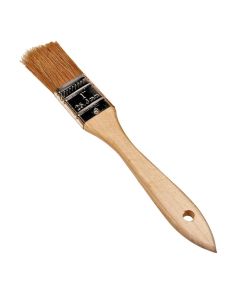 K Tool International BRUSH UTILITY 1" NATURAL BRISTLES WOOD HANDLE