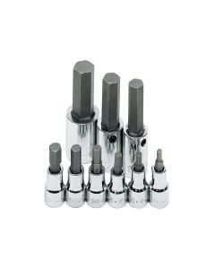 SKT19734 image(0) - S K Hand Tools SOCKET HEX BIT SET 3/8IN. DRIVE 9PC METRIC