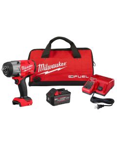 MLW2967-21F image(1) - Milwaukee Tool M18 FUEL 1/2" High Torque Impact Wrench w/ Friction Ring REDLITHIUM FORGE Kit