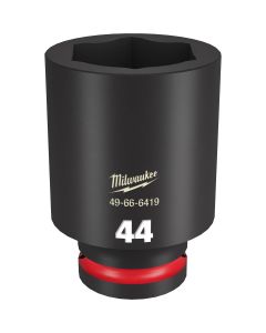 MLW49-66-6419 image(0) - Milwaukee Tool SHOCKWAVE Impact Duty  3/4"Drive 44MM Deep 6 Point Socket