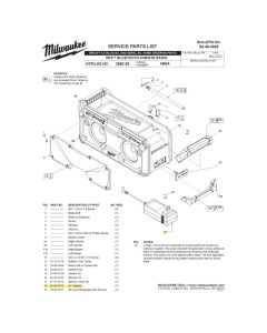 MLW42-04-0022 image(0) - Milwaukee Tool AC Adapter for M18 Bluetooh Jobsite Radio MLW2952-20