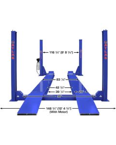 ATEAP-PVL14OF-EXT image(3) - Atlas Platinum PVL14OF-EXT ALI Certified Open Front Alignment 14,000 lb. 4-Post Lift (WILL CALL)