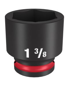 MLW49-66-6216 image(0) - Milwaukee Tool SHOCKWAVE Impact Duty  1/2"Drive 1-3/8" Standard 6 Point Socket