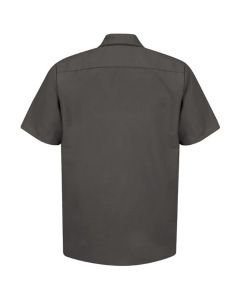 VFISP24CH-SS-XXL image(0) - Workwear Outfitters MENS SHORT SLEEVE CHARCOAL POPLIN WORK SHIRT