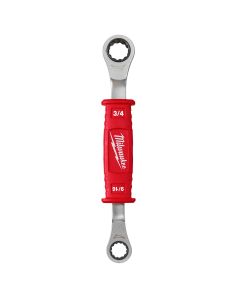 MLW48-22-9211 image(1) - Milwaukee Tool Lineman�s 2in1 Insulated Ratcheting Box Wrench