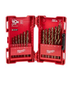 MLW48-89-2530 image(0) - Milwaukee Tool RED HELIX Cobalt Metric Drill Bit Set &hyphen; 19PC