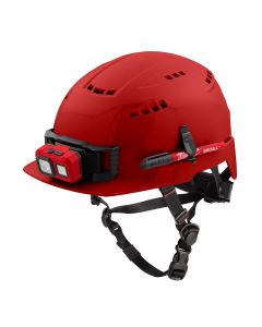 MLW48-73-1328 image(0) - Milwaukee Tool BOLT Red Front Brim Vented Safety Helmet (USA) - Type 2, Class C