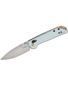 KER2051 image(0) - Kershaw Mini Iridium Manual Open DuraLock Spear Point Blade EDC Folding Pocket Knife - Ice Blue