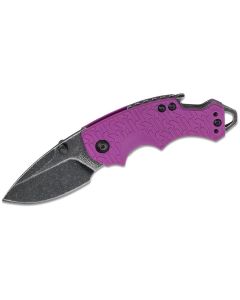 KER8700PURBW image(0) - Kershaw Shuffle Multifunction Manual Open Inset Liner Lock Drop Point Blade EDC Folding Pocket Knife with BlackWash Finish - Purple