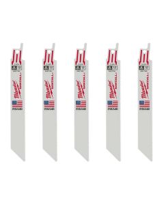 MLW48-00-5182 image(0) - Milwaukee Tool 6" 14 TPI   SAWZALL Blades (5 Pk)