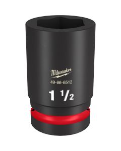 MLW49-66-6512 image(0) - Milwaukee Tool SHOCKWAVE Impact Duty 1" Drive 1-1/2" Deep 6 Point Socket