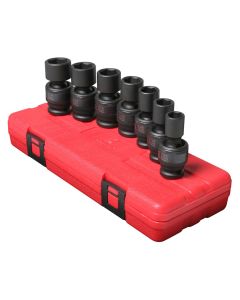 SUN2654 image(0) - Sunex SOCKET SET IMPACT 1/2IN. DRIVE 7 PC UNIV STD SAE