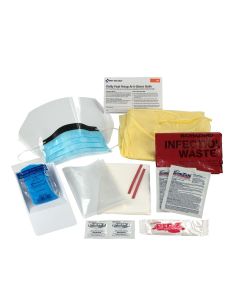 First Aid Only BBP Spill Clean Up Kit Single Use Tray