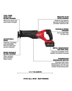 MLW3697-25 image(6) - Milwaukee Tool M18 FUEL 5-Tool Combo Kit