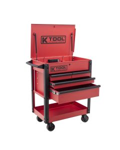 KTI75119 image(8) - K Tool International Service Cart 35 in. Premium 4 Drawer 500 lb. (Matte Red)