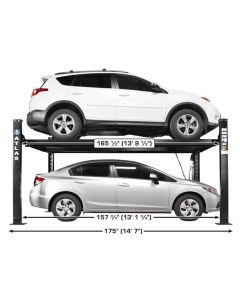 ATEATTD-APEX8 image(2) - Atlas Equipment Apex 8 ALI Certified Hobbyist 8,000 lb. Capacity 4-Post Lift (WILL CALL)