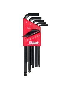 EKL13213 image(0) - Eklind Tool Company HEX KEY SET 13 PC BALL END SAE LNG .050-3/8IN.