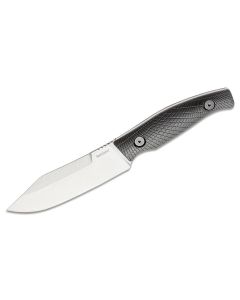 KER1083 image(0) - Kershaw Camp 5  Fixed Clip Point Blade Field Knife with Nylon Sheath - Black