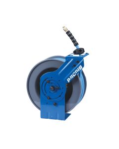 BLBBBRDA1250-AIO image(1) - BluBird BluBirdAll-in-OneRubber Air Hose Reel 1/2" X 50(Dual Arm ) with 3' Lead-in-Hose.Includes FreeStyle, Sshhh Tek, and Safety Rewind Features.