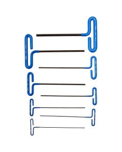 EKL55198 image(1) - Eklind Tool Company HEX KEY SET 8 PC T-HANDLE 9IN. METRIC 2-10MM CUSH