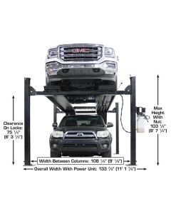 ATEAPEX9-FPD image(5) - Atlas Equipment Apex 9 ALI Certified 9,000 lb. Capacity 4-Post Lift