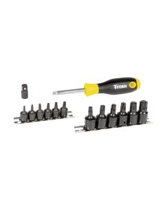 TIT16190 image(0) - TITAN 14-PC TORX BIT SOCKET SET