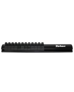 KKNRSAL200-1-4X12 image(0) - Ko-ken USA Magnetic Aluminum Rail  1/4 Plastic Clip x 12 pieces  200mm