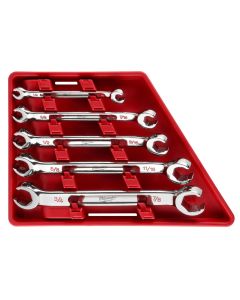 MLW48-22-9470 image(0) - Milwaukee Tool 5pc Double End Flare Nut Wrench Set - SAE