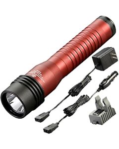 STL74775 image(0) - Streamlight Strion LED HL Rechargeable Flashlight 120V/100V AC/12V DC -1 Holder - Clam- Red