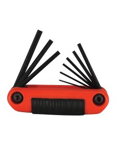 EKL25912 image(0) - Eklind Tool Company 9-Piece SAE Ergo-Fold Hex Key Set