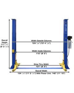 ATEXH-9KBPX-FPD image(7) - Atlas Automotive Equipment Atlas Equipment 9KBPX Baseplate 9,000 lb. Capacity 2-Post Lift